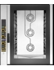 Forno elettrico pasticceria ventilato a convezione con vapore diretto - Pannello elettronico -N° 10 Teglie 60x40