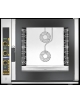Forno elettrico pasticceria ventilato a convezione con vapore diretto - Pannello elettronico -N° 6 Teglie 60x40