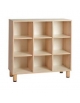 MOBILE CASELLARIO IN LEGNO A 9 CASELLE CM 105x41x100h - CONFORME AI CAM