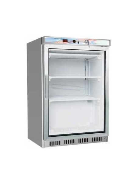 Armadio congelatore frigo negativo statico Lt 130-PORTA A VETRO - cm 60x58,5x85,5h