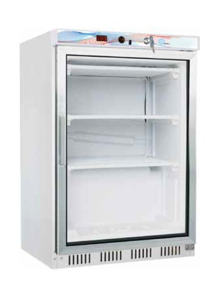 Armadio congelatore frigo negativo statico Lt 130-PORTA A VETRO - cm 60x58,5x85,5h