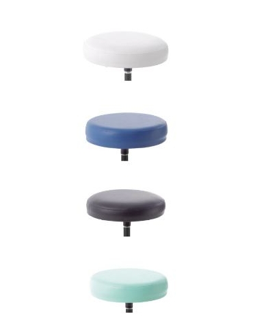 SGABELLO GIREVOLE CON BASE IN ALLUMINIO E SEDILE IN ACCIAIO - PISTONE A GAS 140MM