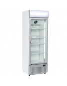 Vetrina refrigerata +1/ +10 °C per bibite A RISPARMIO ENERGETICO E LUCE A LED - Con opalina luminosa - cm 62x60x189h