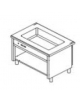ELEMENTO SELF SERVICE BAGNOMARIA - VANO INFERIORE A GIORNO - CAPACITA' N° 3 BACINELLE GN 1/1 - DIMENSIONI CM 120X80X90H