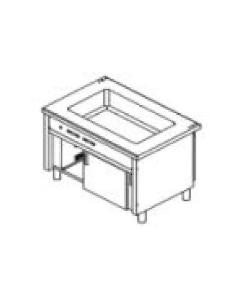 ELEMENTO BAGNOMARIA - VANO INFERIORE CALDO CM. 160X80X90H
