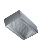 Cappa inox cubica a parete con aspiratore cm. 180x90x40h