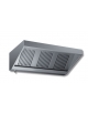 Cappa snack a parete inox con motore aspiratore interno per ristorante cm 160x70x45h