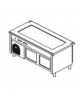 ELEMENTO SELF SERVICE FREDDO CON INVASO E VANO INFERIORE FREDDO CM.200x80x90h