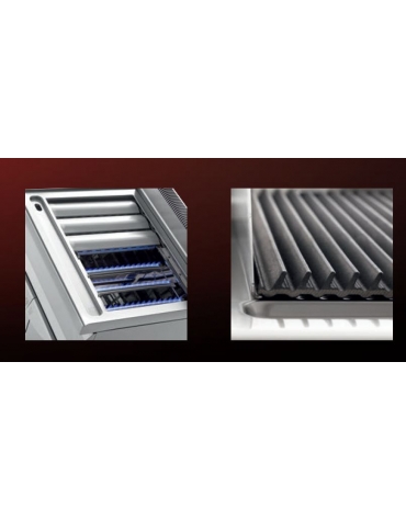 GRIGLIA PIETRA LAVICA A GAS SU MOBILE  cm 80x71.4x90h