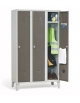 ARMADIO SPOGLIATOIO IN LAMIERA D'ACCIAIO PER DIPENDENTI 3 POSTI cm. 105x35x180h
