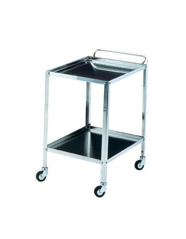 CARRELLO IN ACCIAIO INOX PER MEDICAZIONE CM. 60X40