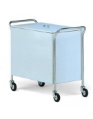 CARRELLO PORTABIANCHERIA SPORCA CON COPERCHIO CM 80X50X83H