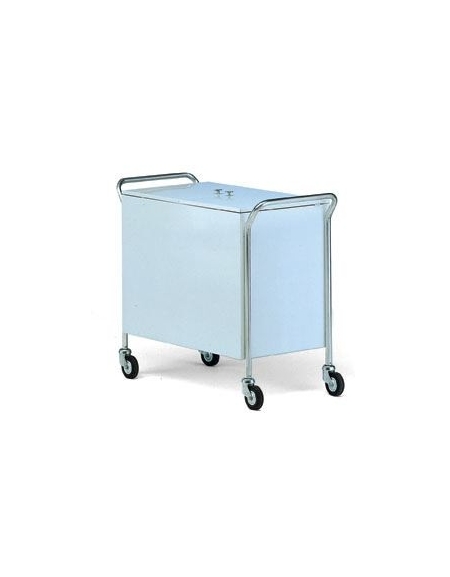 CARRELLO PORTABIANCHERIA SPORCA CON COPERCHIO CM 80X50X83H