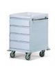 CARRELLO MODULARE CON 4 CASSETTI - cm 60x57x96h