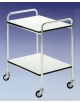 CARRELLO 2 RIPIANI IN NOBILITATO CON RINGHIERINE ANTICADUTA