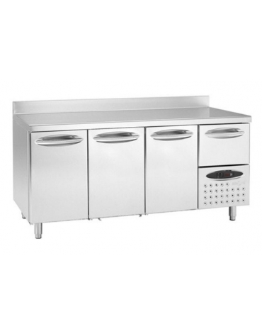 Tavolo refrigerato 3 sportelli cm 198x60x85h