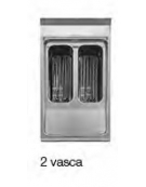 Friggitrice elettrica professionale 2 vasche Lt 8+8 DIMENSIONI CM.40x73x87h
