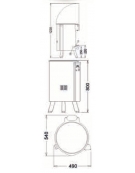 Centrifuga per verdure professionale industriale da 5 kg