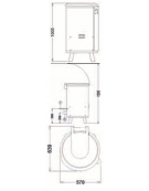 Essiccatore centrifuga per verdure da Kg 10 Cesto in resina