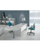 Scrivania ufficio operativa-Fianchi in legno - Vari colori disponibili - cm 140x80x74h