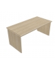 Scrivania ufficio operativa con fianchi in legno - Vari colori disponibili -cm 80x80x74h