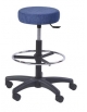 SGABELLO DA LABORATORIO CON POGGIAPIEDI - senza schienale - CM 63x63x61/86H