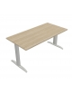 Scrivania operativa per ufficio con gambe a T  - cm 80x80x73h Colore piano : Bianco-Grigio-Noce-Olmo-Rovere chiaro-Rovere tabacc