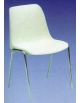 SEDIA SALA ATTESA CON SCOCCA IN ABS E STRUTTURA IN ACCIAIO CROMATO - altezza seduta cm 45