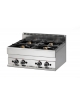 Cucina professionale a gas da banco DIMENSIONI CM.70x65x28h