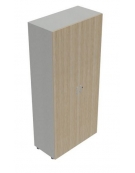 Armadio Mobile ufficio alto con ante in legno - colori struttura ed ante a scelta - cm 90x45x194,7h
