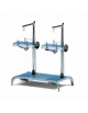 PORTACESTELLO DOPPIO PER CESTELLI ROTONDI - cm 98X40X108H