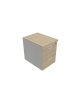 Cassettiera con classificatore su ruote - Carcassa colore grigio o bianco  - Frontali a scelta - cm 41x56x57h