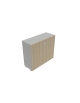 Mobile armadio basso per ufficio cm 90x35x79,5h-Ante in legno colori a scelta con serratura-Struttura in Bianco,Nero o Grigio