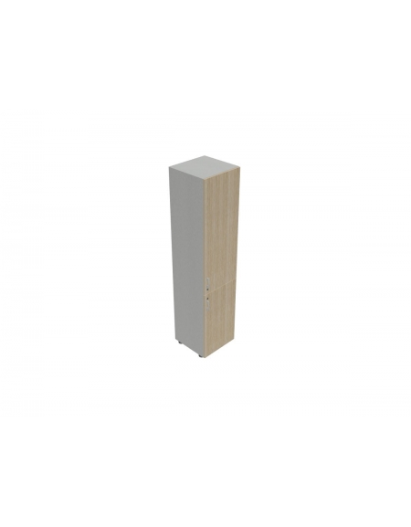 Contenitire medio anta in legno con serratura - cm 45X45X119