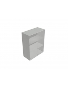 Contenitire medio-alto anta in vetro con serratura sovrapposta - cm 90X45X157