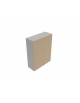 Contenitore armadio medio per ufficio - ante legno con serratura - Cassa in Bianco, Grigio o Nero-Ante a scelta-cm 90x35x117,9h