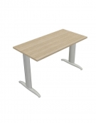 Scrivania dattilo per ufficio con gambe a T - piano disponibile in vari colori - cm 120x60x74h