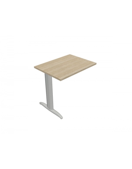 Allungo appendice dattilo con gambe a T - vari colori piano disponibili - cm 80x60x74h