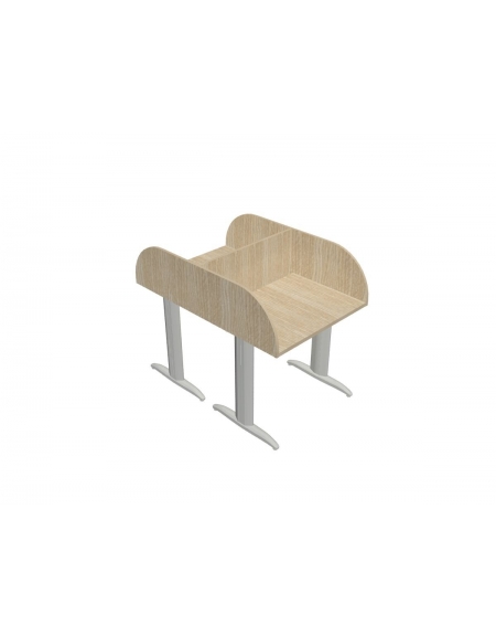Call center doppio con gamba a T - cm 100x127x131h