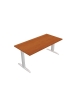 Scrivania ufficio operativa con gambe a T - cm. 120x80x72h -Colore piano Noce-Grigio-Rovere-Samui-Olmo-Ciliegio-Bianco