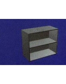 Armadio mobile ufficio basso a giorno aperto - colori a scelta - cm 80x43x79,5h