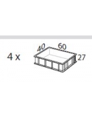 Armadio frigorifero fermalievitazione - N° 18 Teglie 60x40 - Senza umidificatore