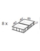 Armadio frigorifero fermalievitazione - N° 18 Teglie 60x80 - Senza umidificatore