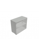 Contenitore basso anta in vetro con serratura - cm 90x45x80h