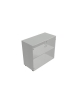 Contenitore basso anta in vetro con serratura - cm 90x45x80h