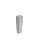 Contenitore medio alto anta in vetro senza serratura - cm 45x45x157h