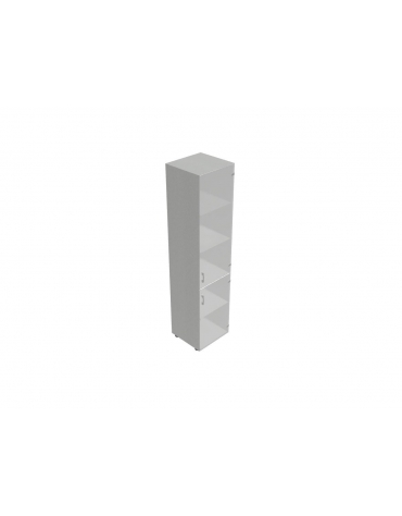 Contenitore medio alto anta in vetro senza serratura - cm 45x45x157h
