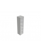 Contenitore medio alto anta in vetro con serratura - cm 45x45x157h