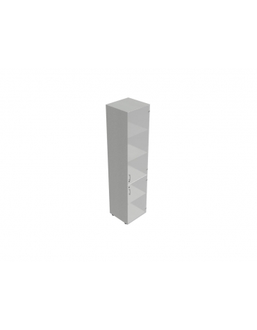 Contenitore medio alto anta in vetro con serratura - cm 45x45x157h