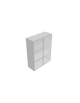 Contenitore medio alto anta in vetro con serratura sovrapponibile - cm 90x45x157h